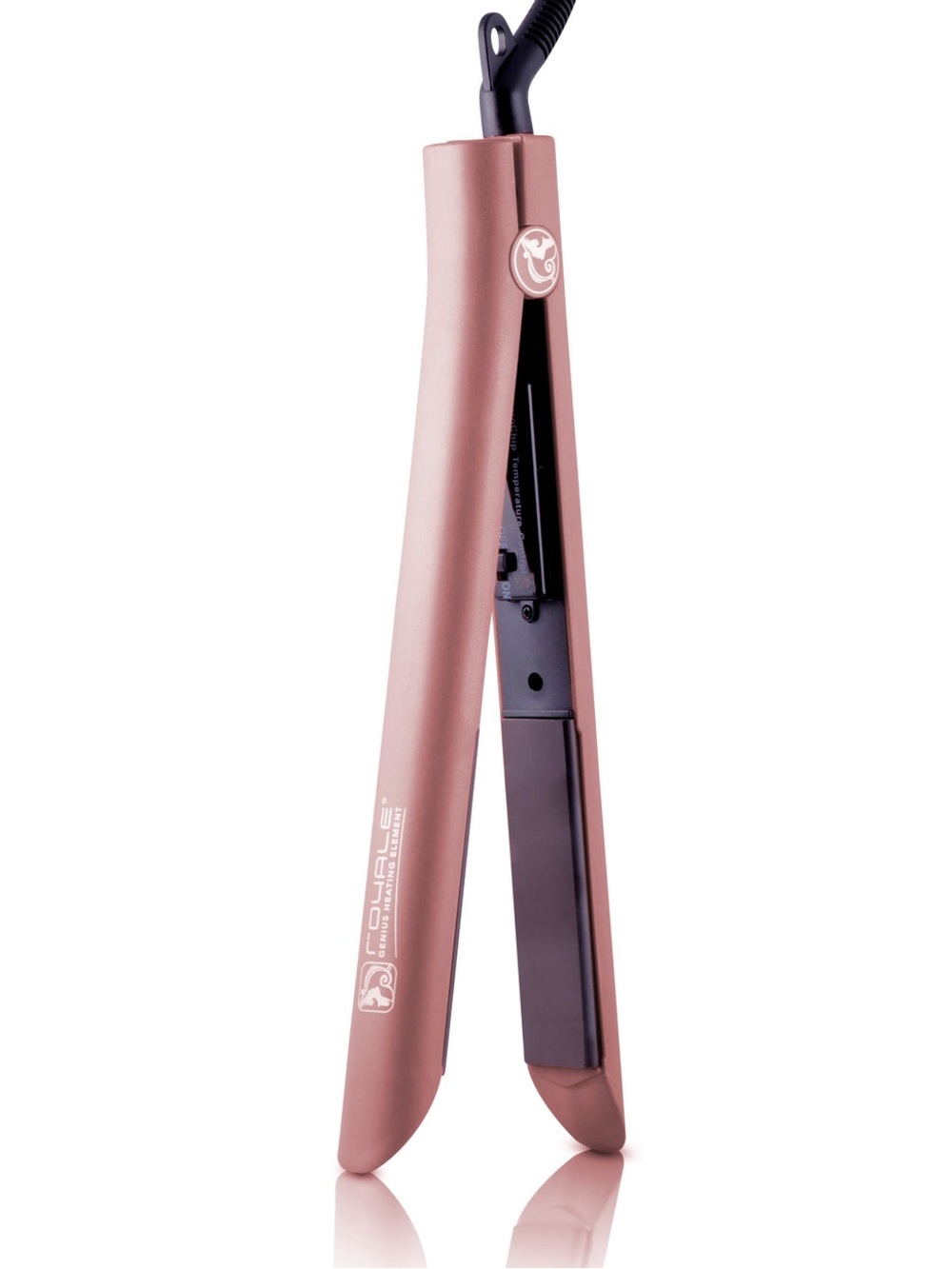 Rose Gold Royale Genius Heating Element 1.25” Hair Straightener Flat Iron - Picture 3 of 9